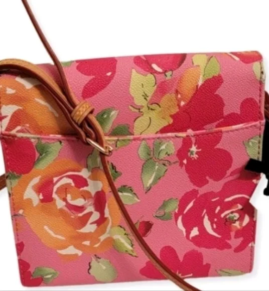 Dooney & Bourke Plumeria Floral Crossbody/Letter Carrier Bag NWT - Picture 5 of 6